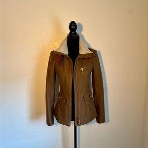 Vintage Burrbery London women’s brown wool and Cashmere military jacket